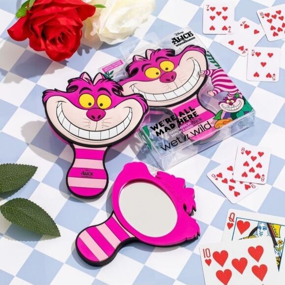 Wet-N-Wild X Alice In Wonderland We're All A Little Mad Here Hand Mirror - Picture 2 of 7